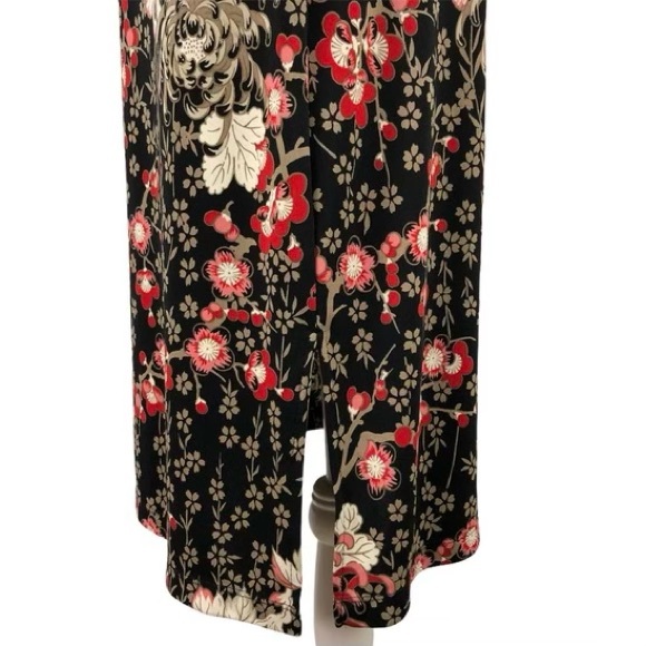 🥀 BCBGMaxAzria, Spider Chrysanthemums Floral Midi Dress - Picture 9 of 15